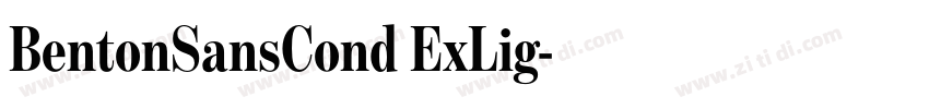 BentonSansCond ExLig字体转换